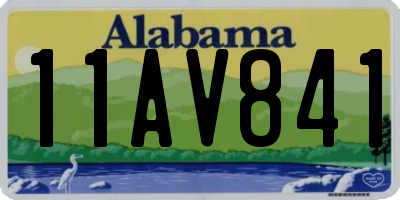 AL license plate 11AV841