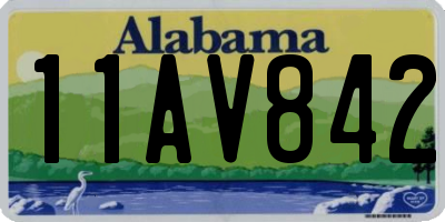 AL license plate 11AV842