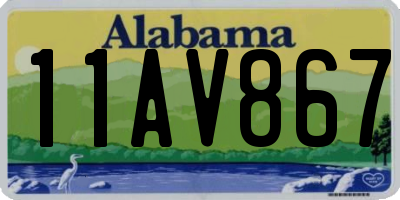 AL license plate 11AV867