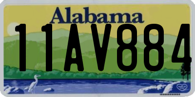 AL license plate 11AV884