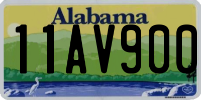 AL license plate 11AV900