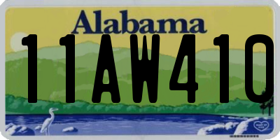 AL license plate 11AW410
