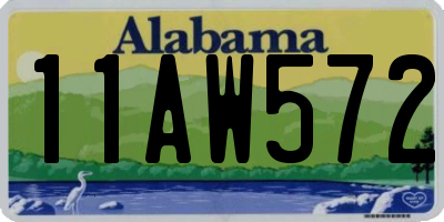 AL license plate 11AW572
