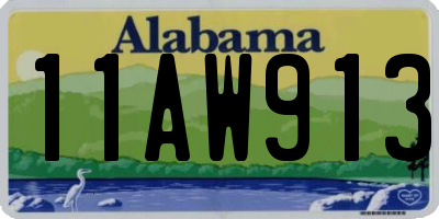 AL license plate 11AW913