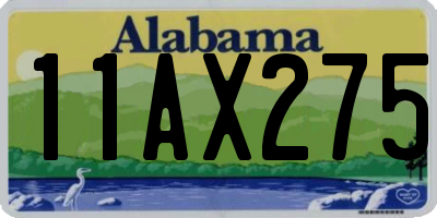 AL license plate 11AX275