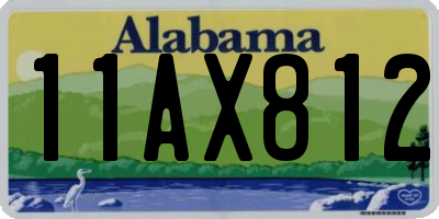 AL license plate 11AX812
