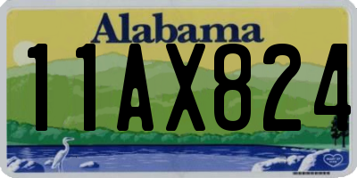 AL license plate 11AX824