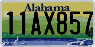 AL license plate 11AX857