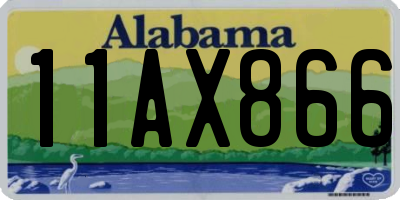 AL license plate 11AX866