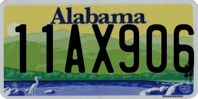 AL license plate 11AX906