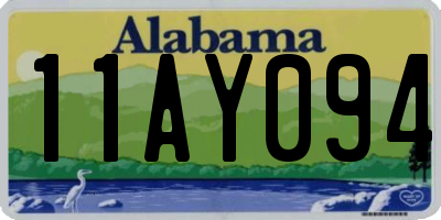AL license plate 11AY094