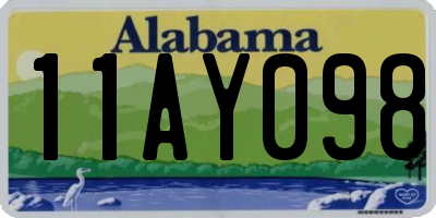 AL license plate 11AY098