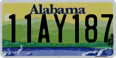 AL license plate 11AY187