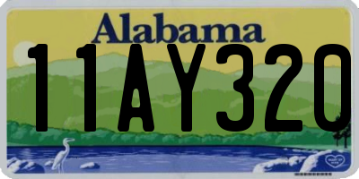 AL license plate 11AY320