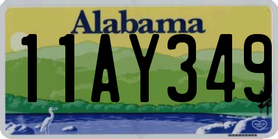 AL license plate 11AY349