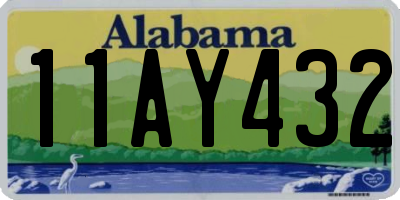 AL license plate 11AY432