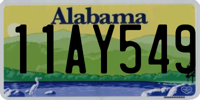 AL license plate 11AY549