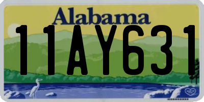 AL license plate 11AY631