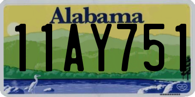 AL license plate 11AY751