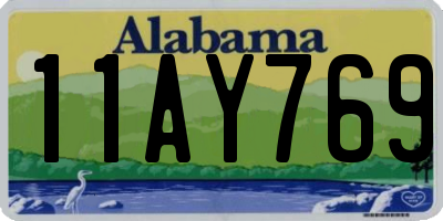 AL license plate 11AY769