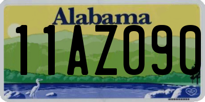 AL license plate 11AZ090