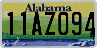 AL license plate 11AZ094