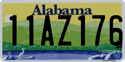 AL license plate 11AZ176