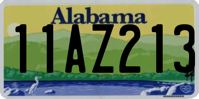 AL license plate 11AZ213