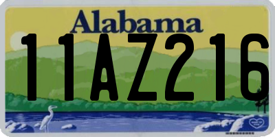 AL license plate 11AZ216