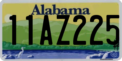 AL license plate 11AZ225