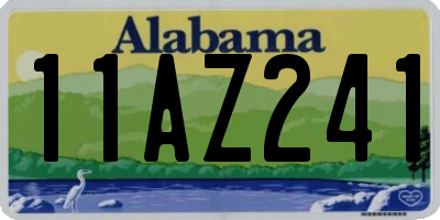 AL license plate 11AZ241