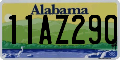 AL license plate 11AZ290