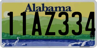 AL license plate 11AZ334