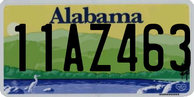 AL license plate 11AZ463