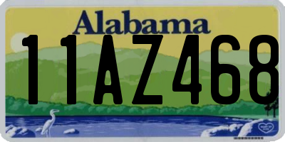 AL license plate 11AZ468