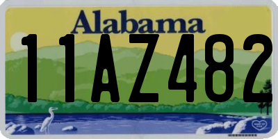 AL license plate 11AZ482