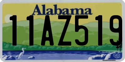 AL license plate 11AZ519