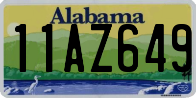 AL license plate 11AZ649
