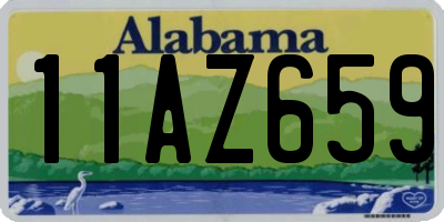 AL license plate 11AZ659