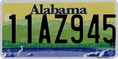 AL license plate 11AZ945
