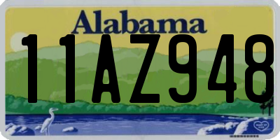 AL license plate 11AZ948