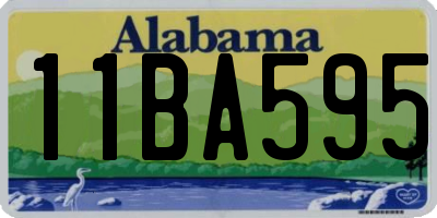 AL license plate 11BA595
