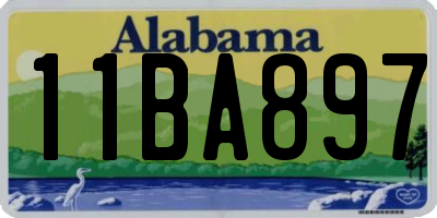 AL license plate 11BA897