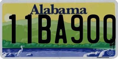 AL license plate 11BA900
