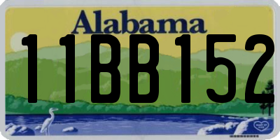 AL license plate 11BB152