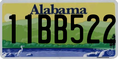 AL license plate 11BB522