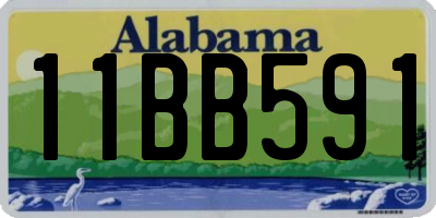 AL license plate 11BB591
