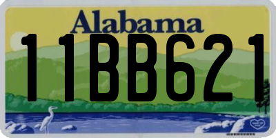 AL license plate 11BB621