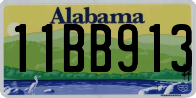 AL license plate 11BB913