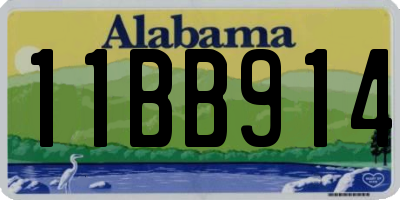 AL license plate 11BB914